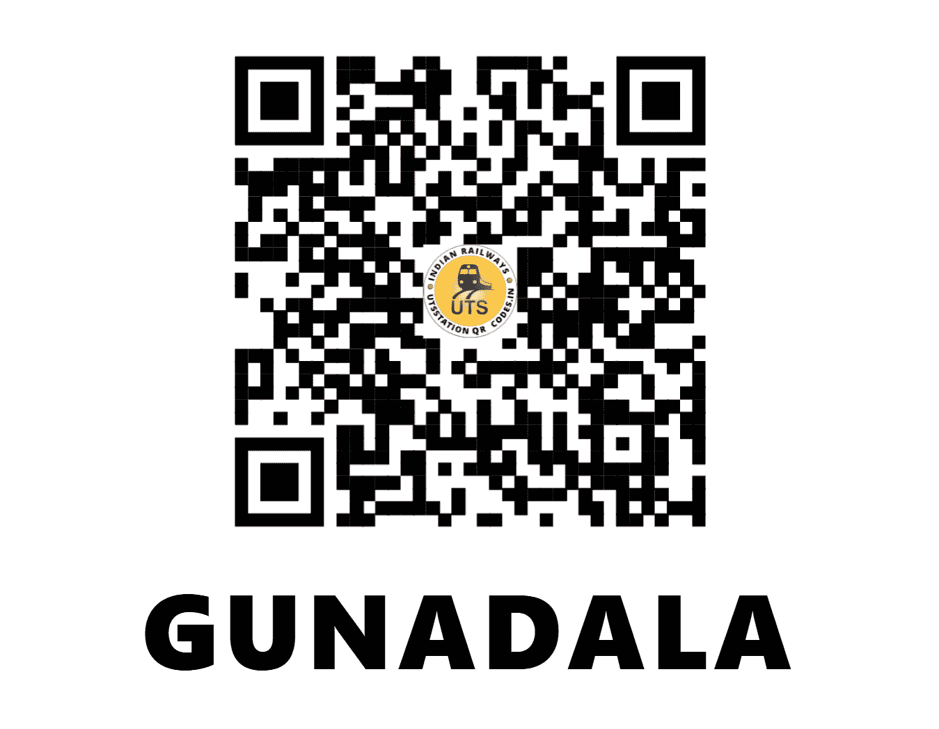 UTS QR Code for GUNADALA - GALA - SC (ANDHRA PRADESH)